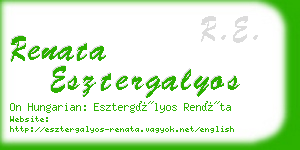 renata esztergalyos business card
